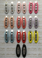 Ribbon Covered Snap Clips