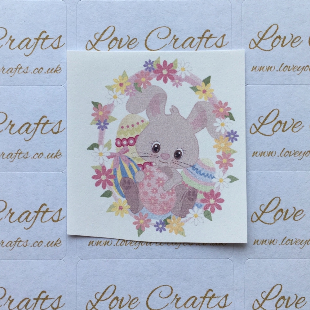 LC Ribbon Transfer - Easter Bunny Floral