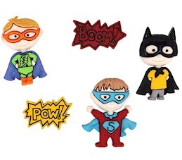 Dress It Up Buttons: Be My Super Hero