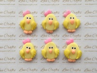 Chick Pink Bow Clay