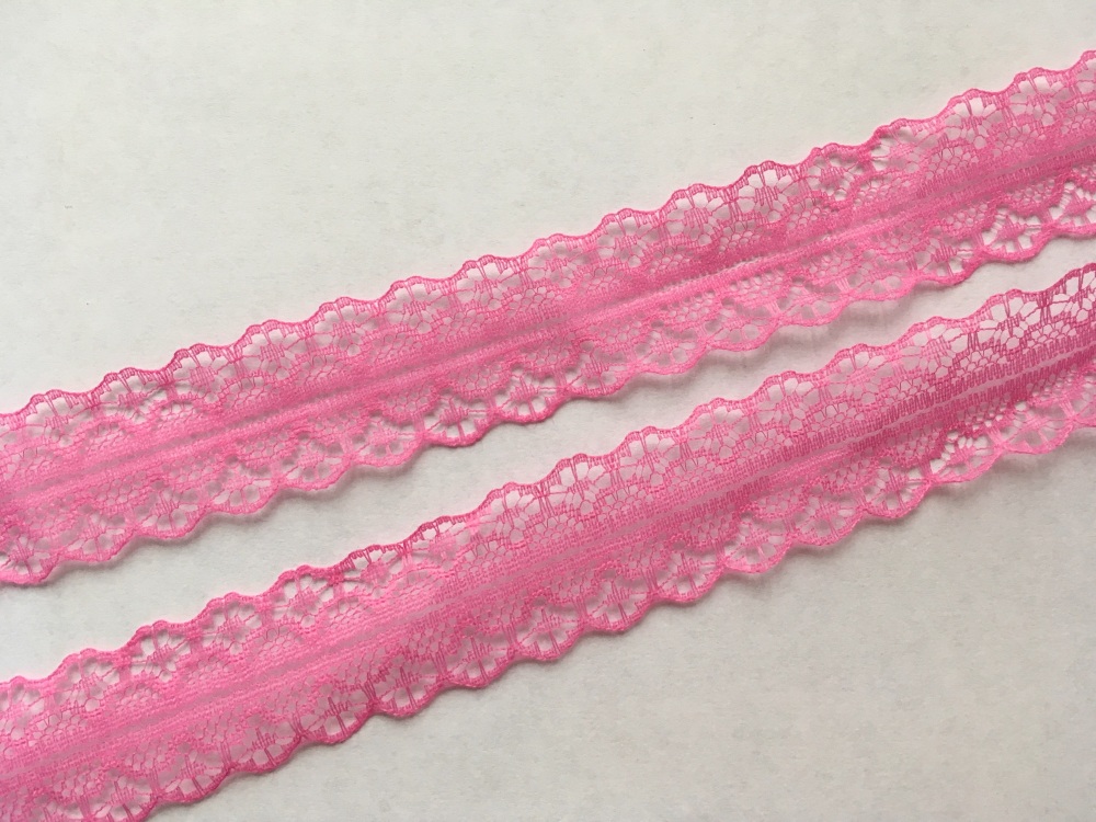 28mm Hot Pink Lace