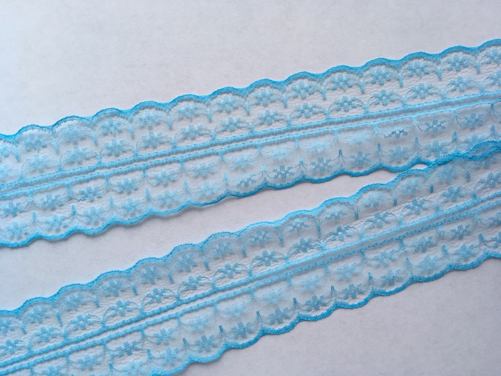 NEW 40mm Light Blue Lace