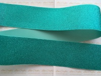 3" Aqua (#314) Glitter Grosgrain Ribbon