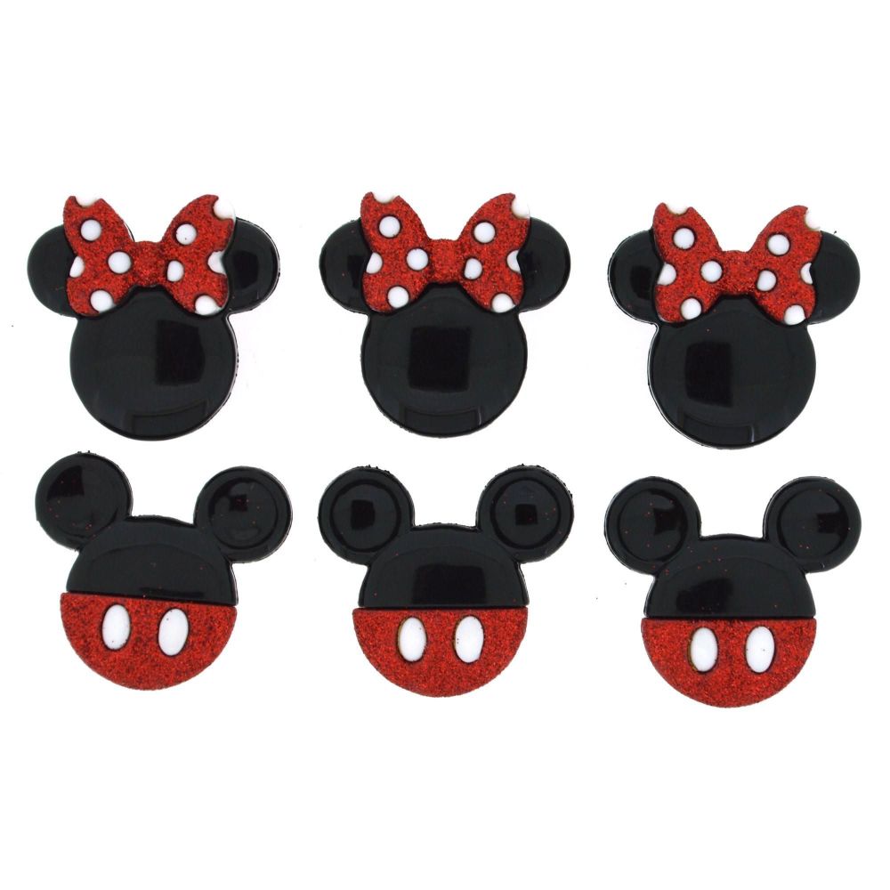 Dress It Up Buttons: Mickey & Minnie