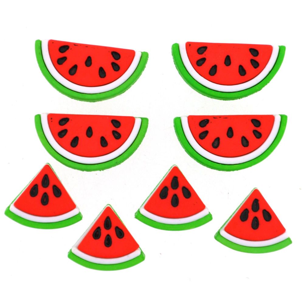 Dress It Up Buttons: Watermelons