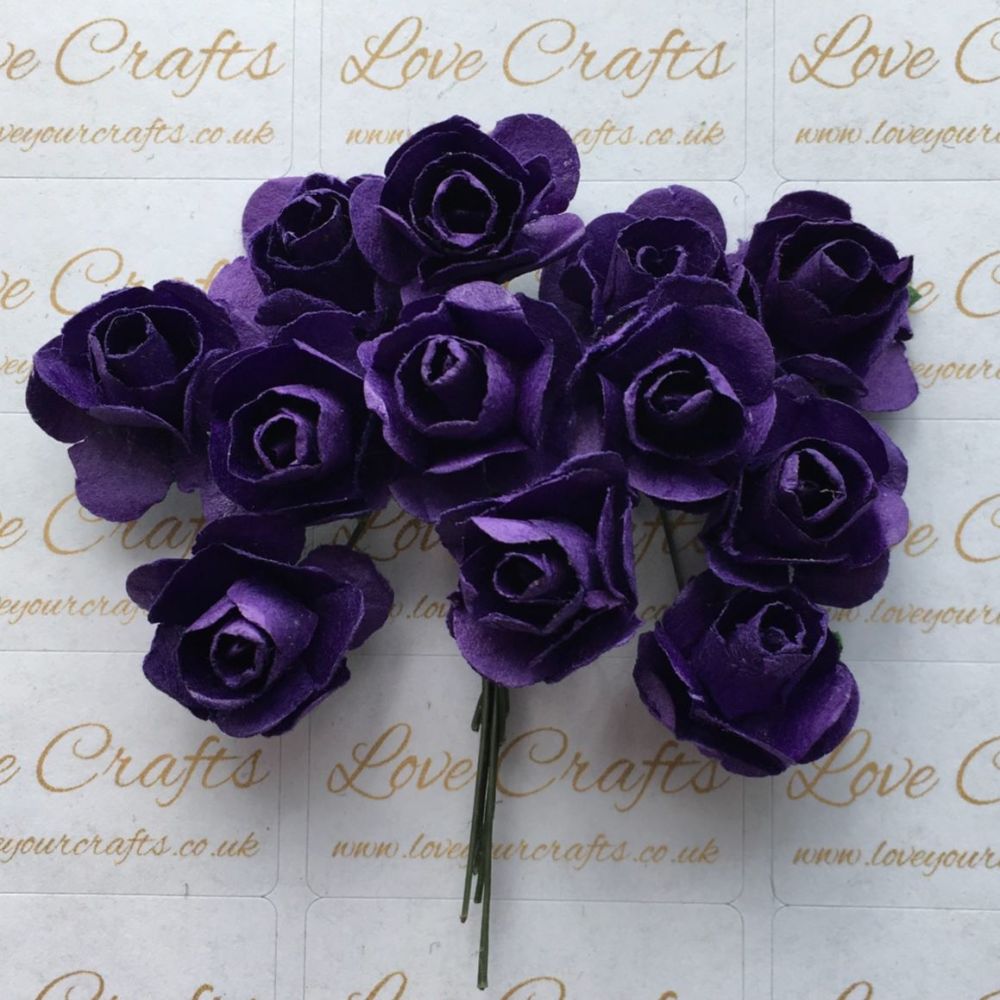 20mm Paper Flowers - Purple