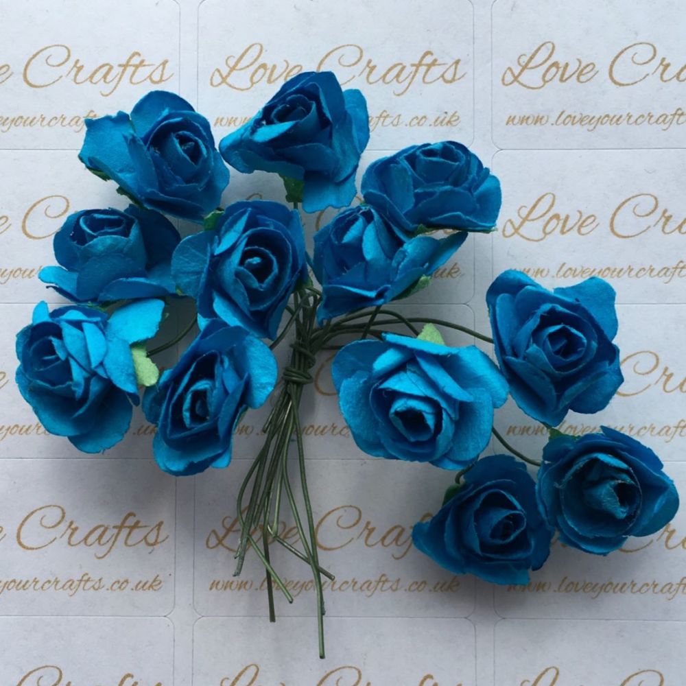 20mm Paper Flowers - Turquoise