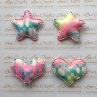 Mermaid Glitter Padded Star/Heart