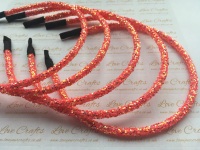 Coral Glitter Headband
