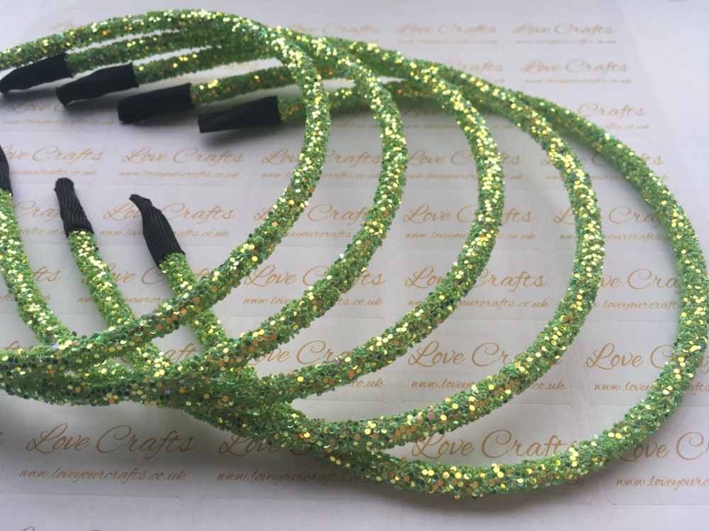 Lime Glitter Headband
