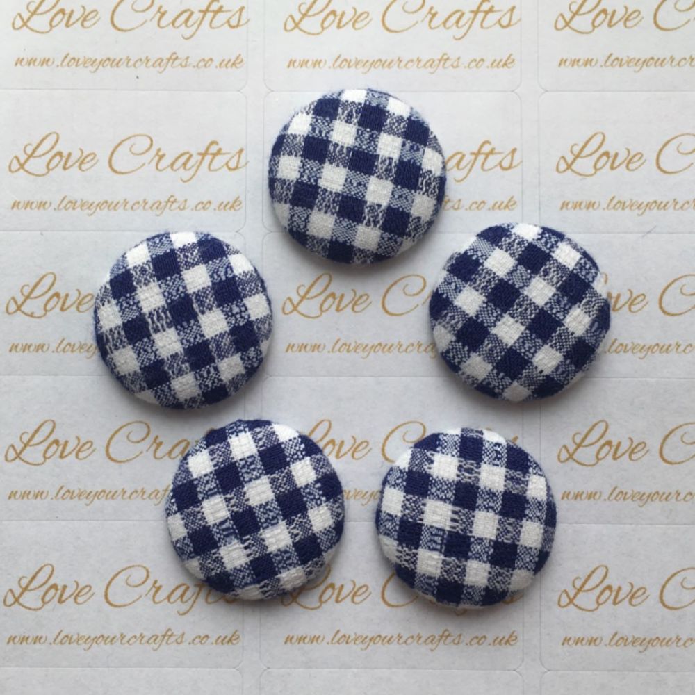 Fabric Centre - Blue Large Check