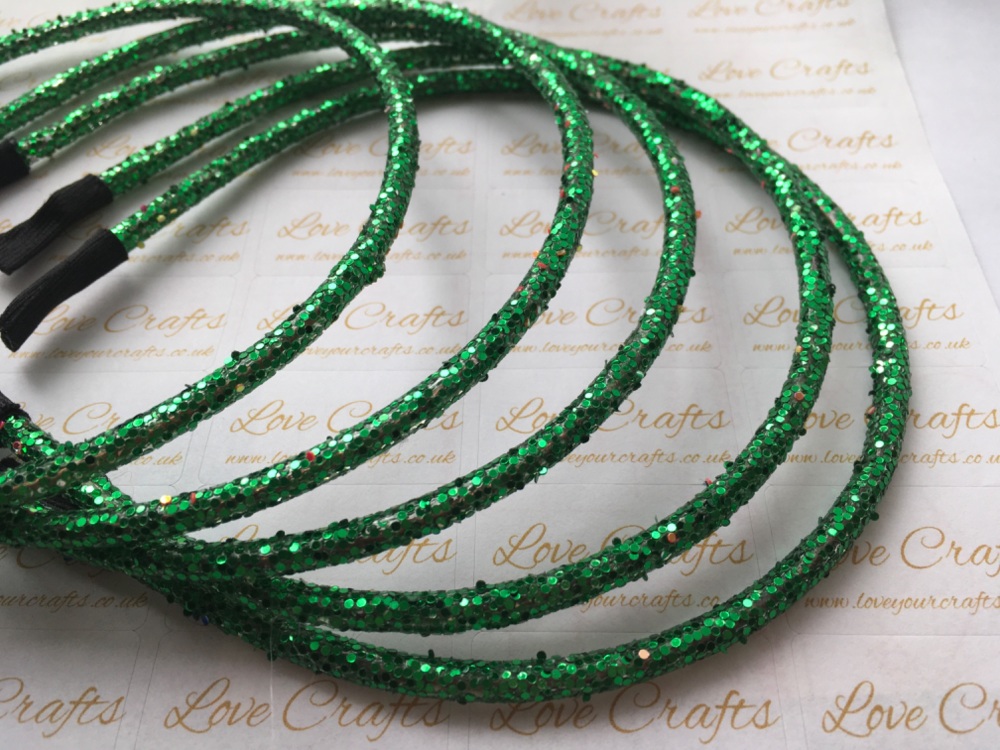 Emerald Glitter Headband