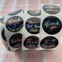 Roll of Thank You Stickers -  design 13