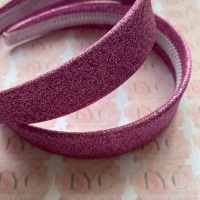 Pink Glitter Wide Headband