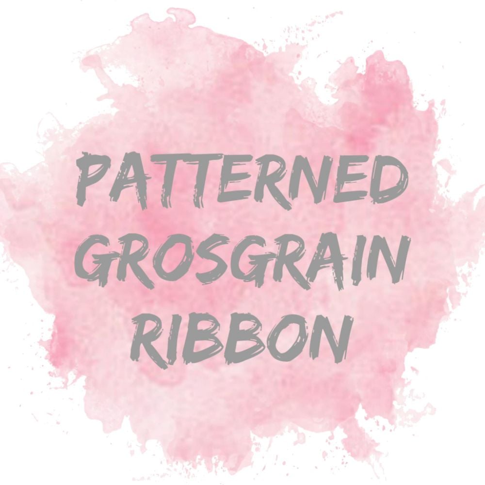 Patterned Grosgrain Ribbon