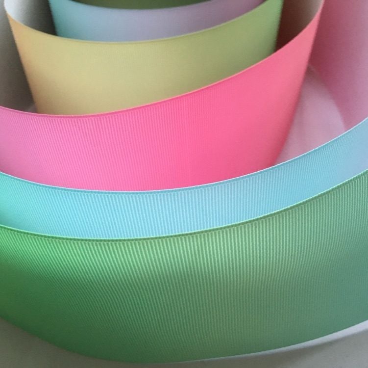 * SALE * 3" Pastel Colour Change Grosgrain Ribbon