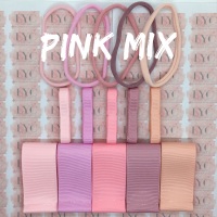 3/8" & 1.5" Ribbon & Dainties Bundle - Pink Mix