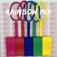 3/8" & 1.5" Ribbon & Dainties Bundle - Rainbow Mix