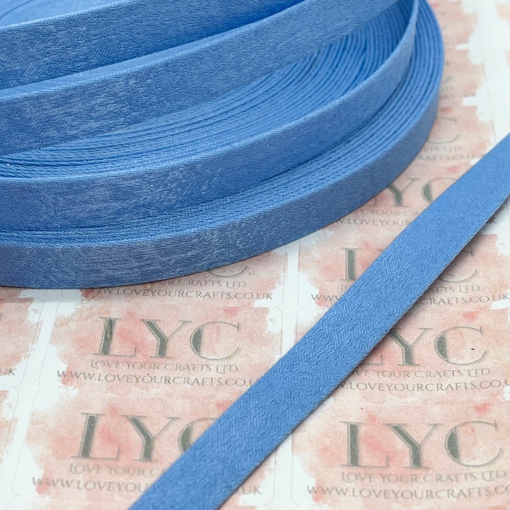 3/8" French Blue Fabric Ribbon