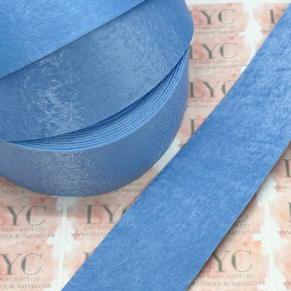 1.5" French Blue Fabric Ribbon