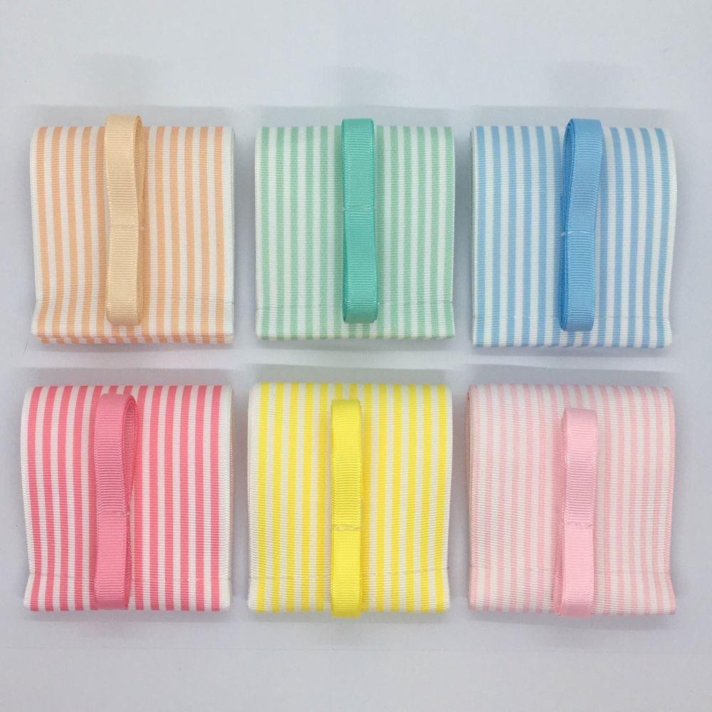 3/8" & 3" Pinstripe Grosgrain Ribbon Bundle