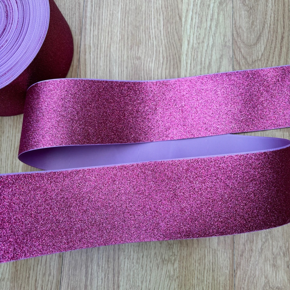 3" Pinky Purple (#430) Dark Glitter Grosgrain Ribbon