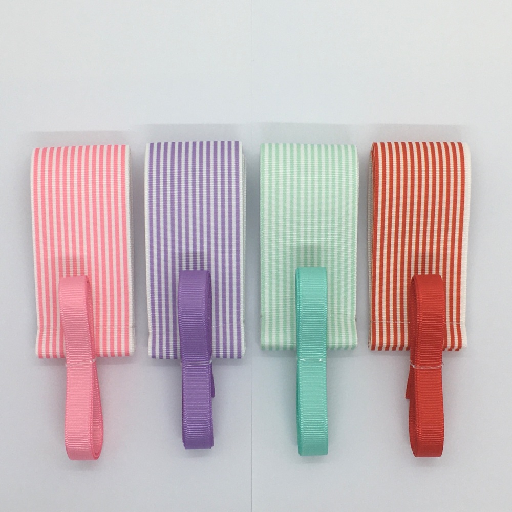 3/8" & 1.5" Pinstripe Grosgrain Ribbon Bundle 1