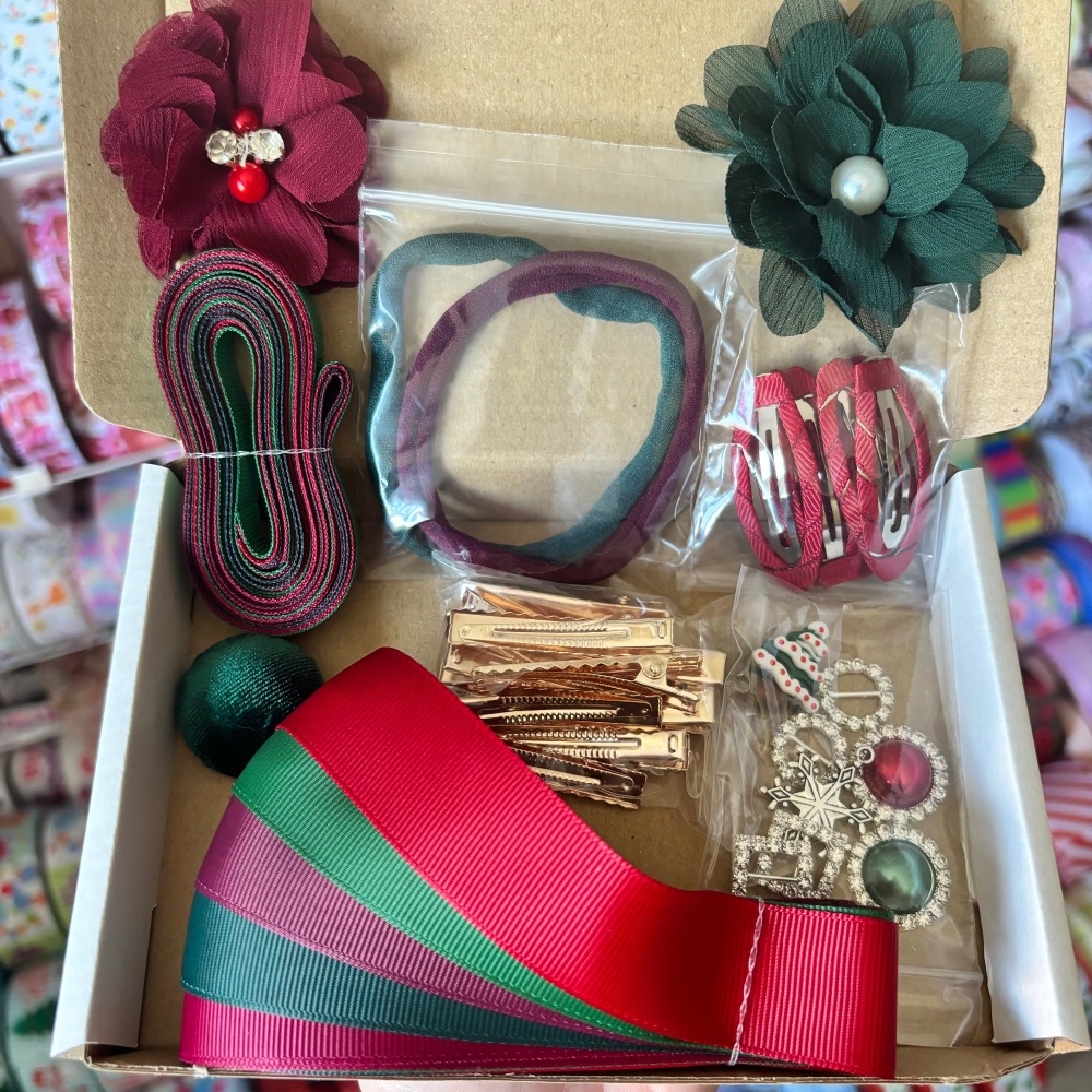 'A Bit Of Everything' Bundle Box - Wine & Forest Green