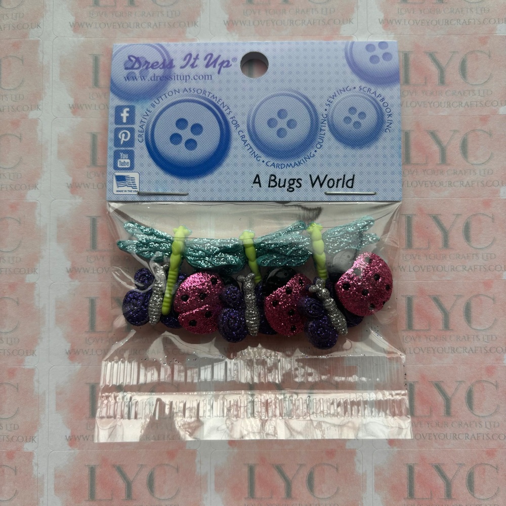 Dress It Up Buttons: A Bugs World