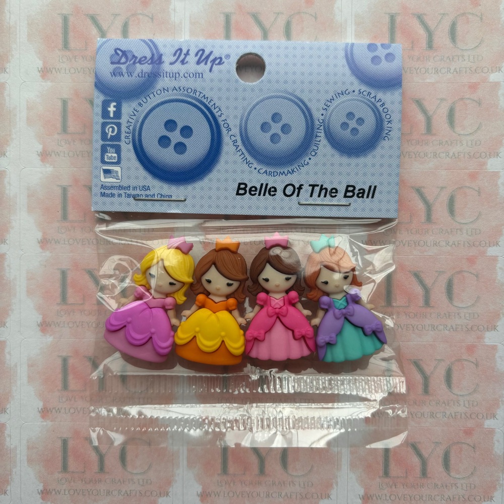 Dress It Up Buttons: Belle Of The Ball