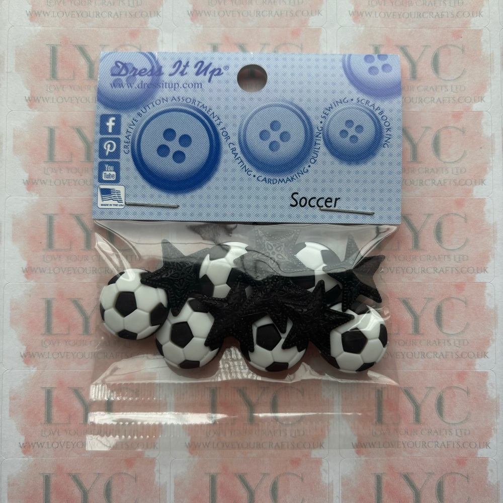 Dress It Up Buttons: Soccer