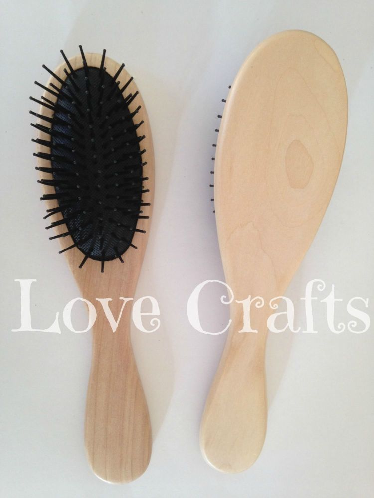 Large Hair Brush with Plastic Bristles