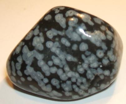 Snowflake Obsidian tumblestone crystal