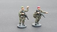 BAOR28 British Army in berets NCOs patrol poses