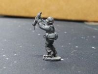 NAT12 NATO 120mm Mortar crewman loading the tube (note miscast arms)