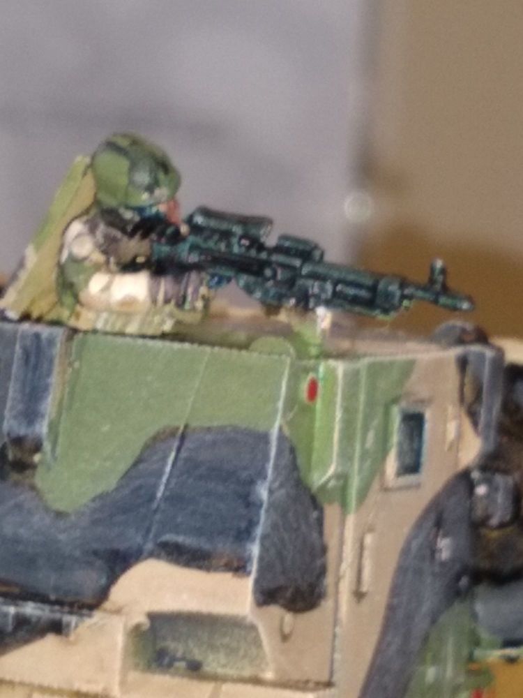 RNA07 Modern Dutch Army prone FN MAG GPMG gunner