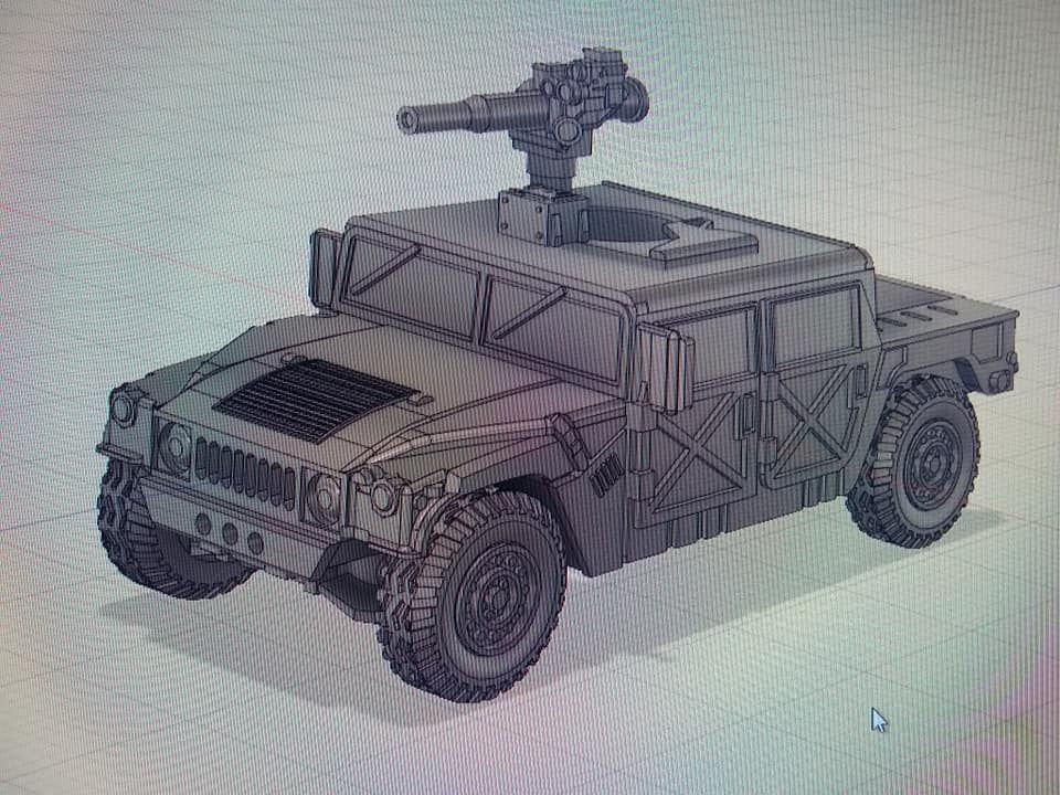 VMUS06d HMMWV M998 / M1123 Early Hard top version with TOW launcher
