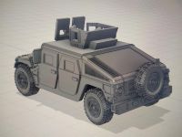 VMUS08c HMMWV M1114 up armoured with GHK Late version and SPARE wheel mounted on rear