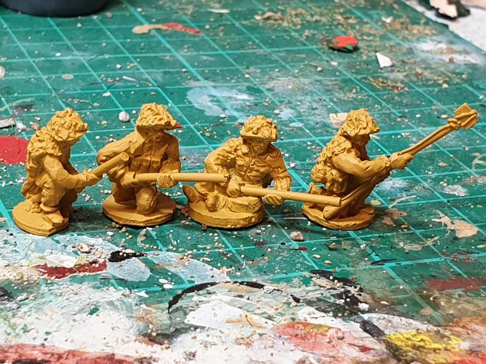 NVA17 North Vietnam Army Sappers with Bangalore torpedo, pole charge and ca