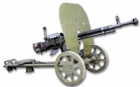 GUN19 Russian Dhsk HMG on wheeled carriage