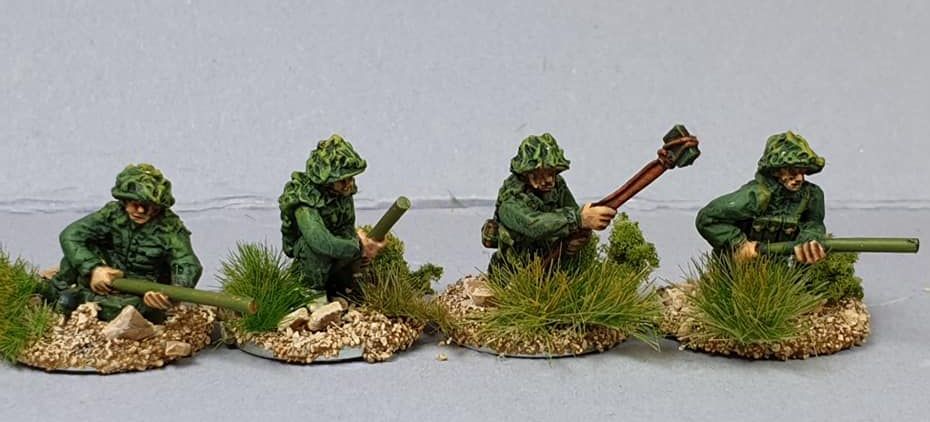 NVA17 North Vietnam Army Sappers with Bangalore torpedo, pole charge and camouflage