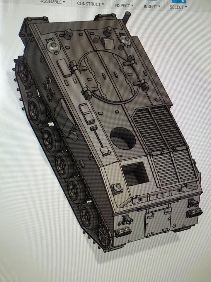 VBA03A FV432 Delux version with driver and commander open hatches (British