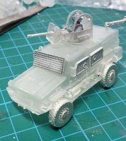 RG32a Base version with extra Turret (with gunner and gun), hatch, RWS and window armour.