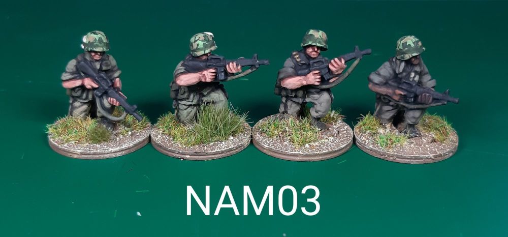 NAM03 - US Army M16s Kneeling