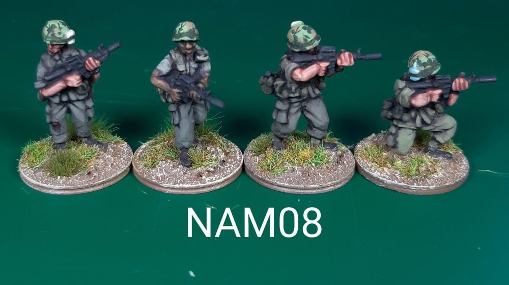NAM08 - US Army NCO armed with XM177 carbines