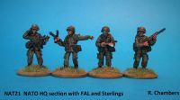 NAT21 NATO HQ section with FAL and Sterlings. New Mould!