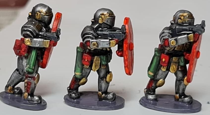 SL01 StarLegion Hastati armed with Gladius SMG and Energy Shields used for 
