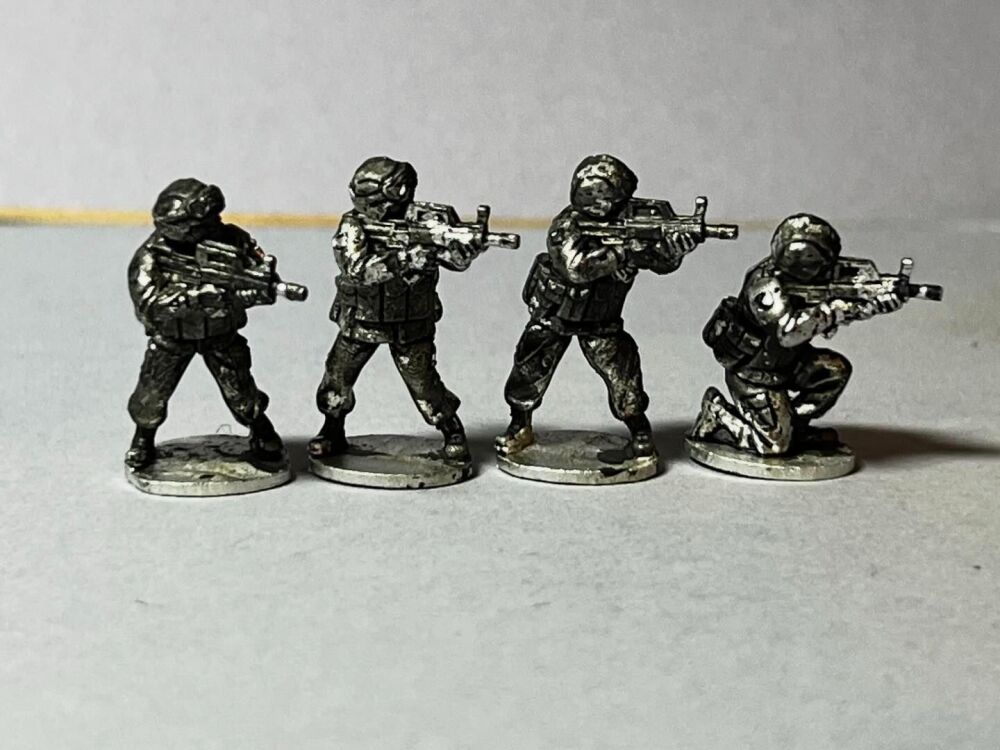 PLA12 Chinese PLA in body armour armed with the QBZ97 shooting