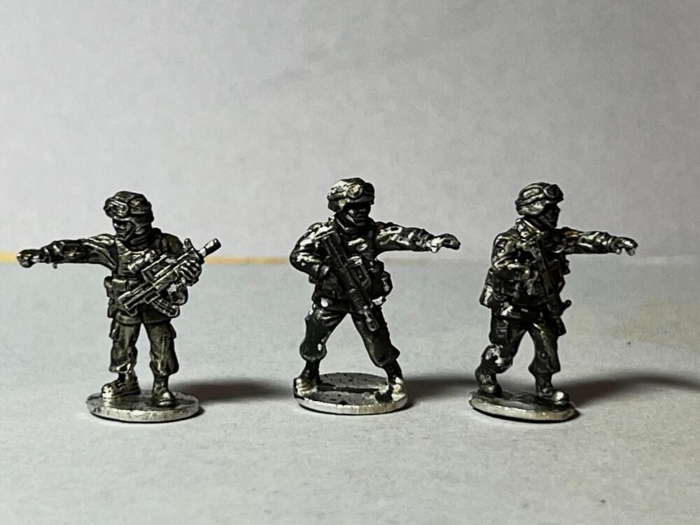 PLA13 NCO Chinese PLA in body armour armed QBZ97