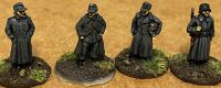 p6 Painted: 20mm mid-late war Germans in great coats 'hanging out' casual poses AB Figures